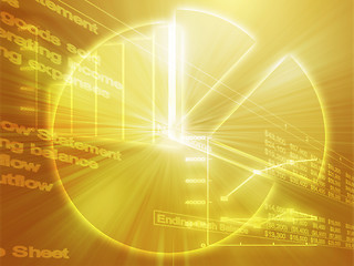 Image showing Spreadsheet business charts illustration