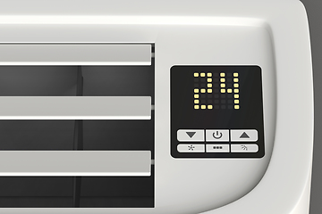 Image showing Floor or ceiling mounted air conditioner control panel