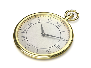 Image showing Gold pocket watch