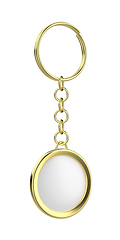 Image showing Luxury golden keychain