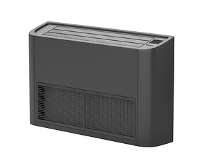 Image showing Black air conditioner