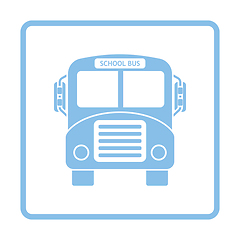 Image showing School bus icon