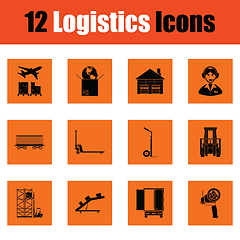 Image showing Logistics icon set