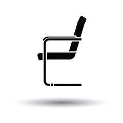 Image showing Guest office chair icon