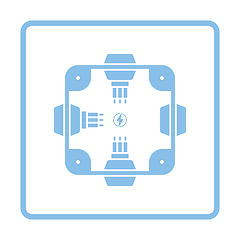 Image showing Electrical  junction box icon