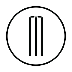 Image showing Cricket wicket icon