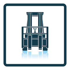 Image showing Warehouse forklift icon