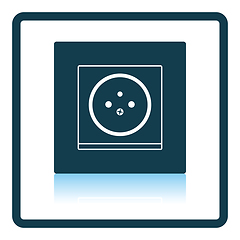 Image showing France electrical socket icon