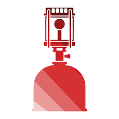 Image showing Camping gas burner lamp icon