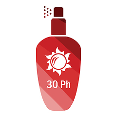 Image showing Sun protection spray icon