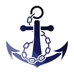 Image showing Sea anchor with chain icon