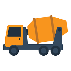 Image showing Icon of Concrete mixer truck 