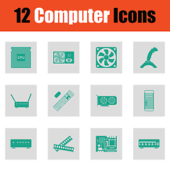 Image showing Set of computer icons