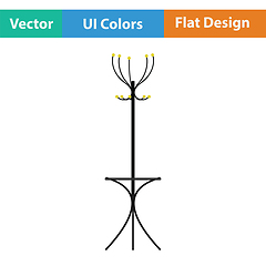 Image showing Office coat stand icon