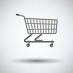 Image showing Supermarket shopping cart icon