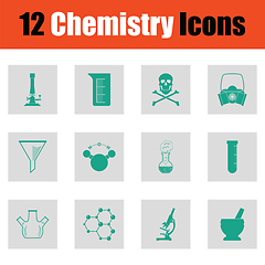 Image showing Chemistry icon set