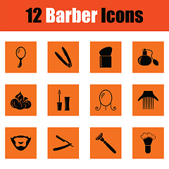 Image showing Barber icon set