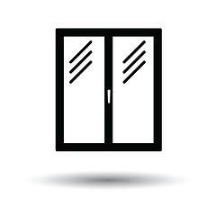 Image showing Icon of closed window frame