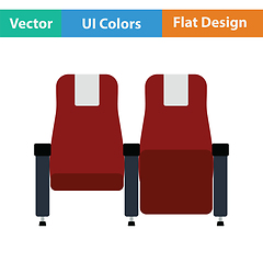 Image showing Cinema seats icon