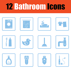 Image showing Bathroom icon set