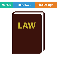 Image showing Law book icon