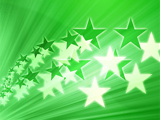 Image showing Flying stars illustration