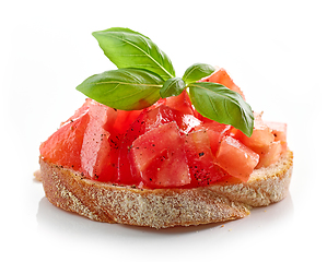 Image showing bruschetta with tomato