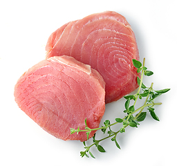 Image showing fresh raw tuna steak