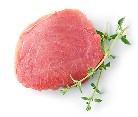 Image showing fresh raw tuna steak