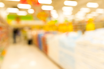 Image showing Abstract blurred photo of store in department store