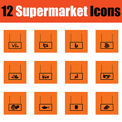 Image showing Supermarket icon set