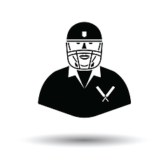 Image showing Cricket player icon