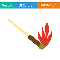 Image showing Burning matchstik icon