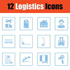 Image showing Logistics icon set