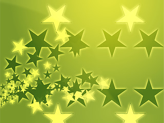 Image showing Flying stars illustration