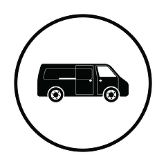 Image showing Commercial van icon