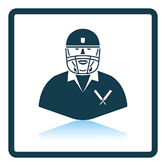 Image showing Cricket player icon