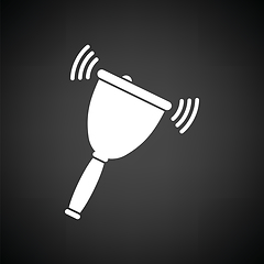 Image showing School hand bell icon
