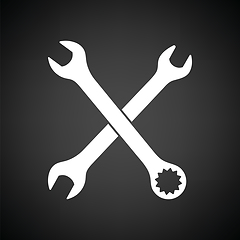 Image showing Crossed wrench  icon