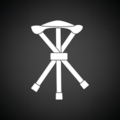 Image showing Icon of Fishing folding chair