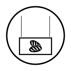 Image showing Bread market department icon