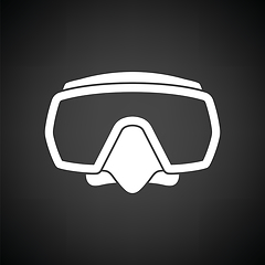 Image showing Icon of scuba mask 