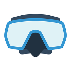 Image showing Icon of scuba mask 