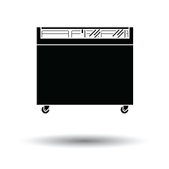 Image showing Supermarket mobile freezer icon