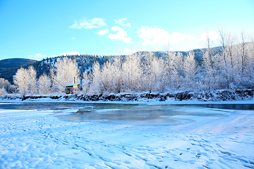 Image showing Frozen river