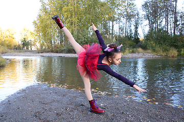 Image showing Dancing Outdoors