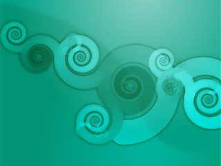 Image showing Abstract swirly floral grunge illustration