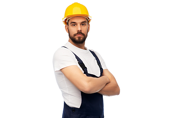 Image showing male worker or builder with crossed arms