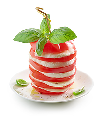 Image showing Tomato and mozzarella