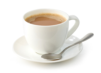 Image showing cup of coffee with milk